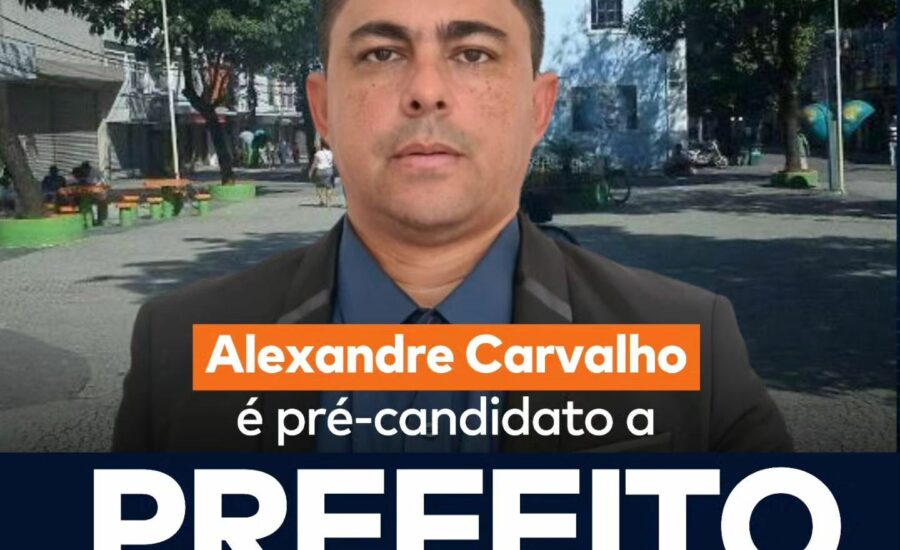 Alexandre Carvalho tem como principais compromissos a segurança pública e a educação