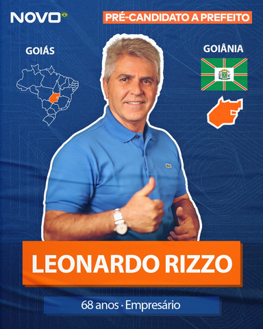 Leonardo Rizzo possui mais de 40 anos de experiência como empreendedor e pretende replicar esse sucesso na gestão de Goiânia