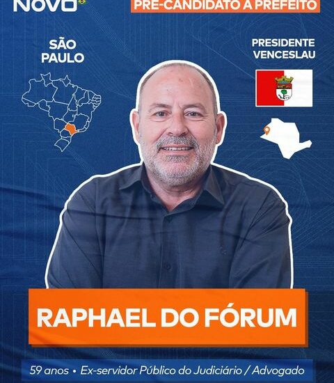 Raphael do Fórum é comprometido com uma política mais transparente e honesta para Presidente Venceslau