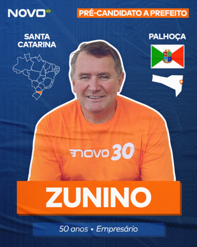 Zunino trabalhará para fazer uma gestão técnica e para facilitar a vida de quem empreende e trabalha em Palhoça