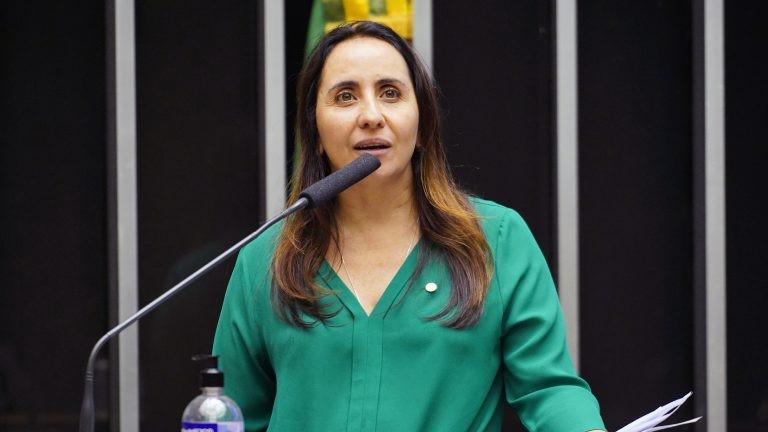 Texto alt: A deputada federal Adriana Ventura apresentou um projeto para suspender o decreto do governo Lula que acabou com cursos 100% EAD (créditos: Câmara dos Deputados).