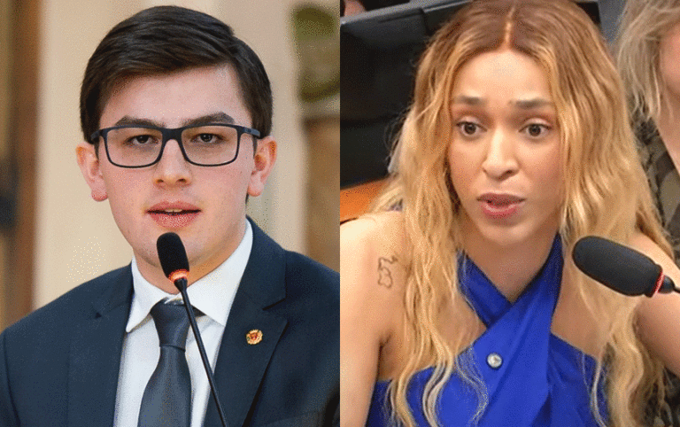 Guilherme Kilter enviou uma ação para barrar e punir o possível uso de verba pública pela deputada Erika Hilton com maquiadores (créditos: reprodução).