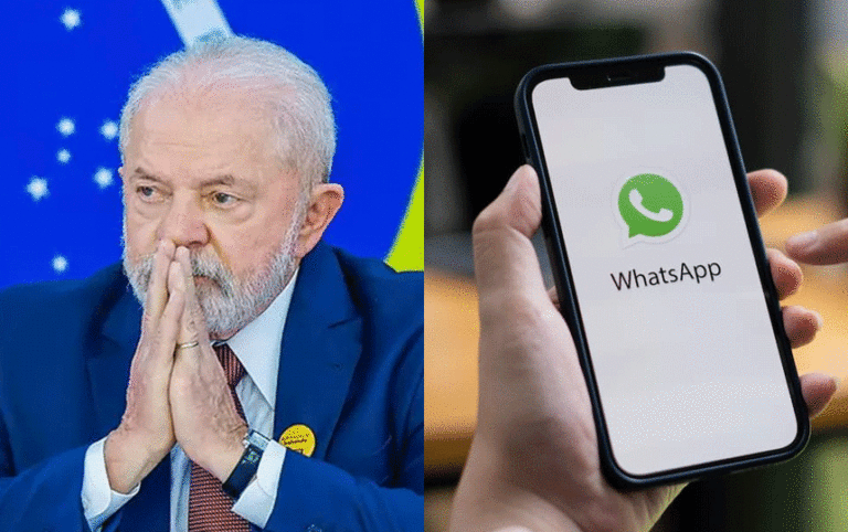 O NOVO está processando o governo Lula por propaganda política via Whatsapp com dados do CadÚnico (créditos: Ricardo Stuckert e reprodução).