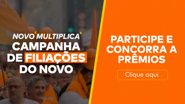 O NOVO Multiplica é a campanha do NOVO para aumentar o número de filiados e fortalecer a nossa luta pelo Brasil (créditos: reprodução).