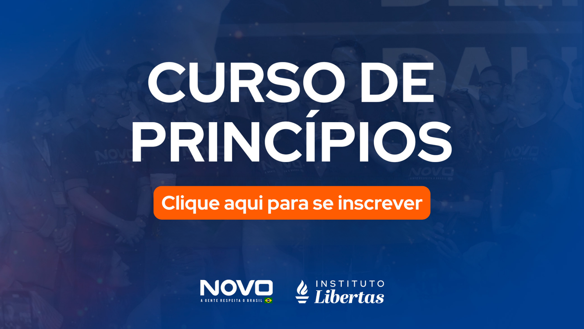 Os Cursos Princípios do NOVO trazem a base dos ideias do partido para filiados e lideranças políticas.