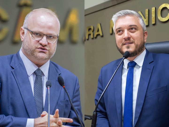 A proposta da Bancada do NOVO em Porto Alegre garante sigilo até a conclusão de processos sanitários e promete proteger estabelecimentos de julgamentos antecipados. Da esquerda para direita, Tiago Albrecht e Ramiro Rosário (créditos: Câmara Municipal de Porto Alegre).