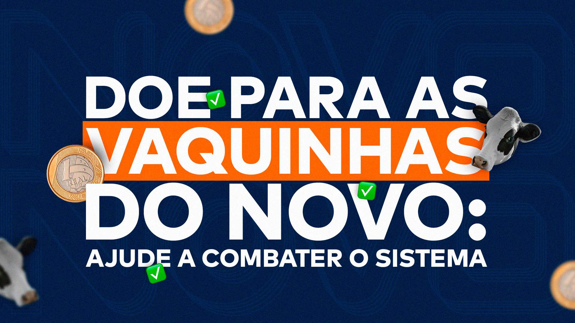 Na arte da matéria, lê-se “Doe para as vaquinhas de pré-candidatos do Partido Novo: ajude a combater o sistema” .