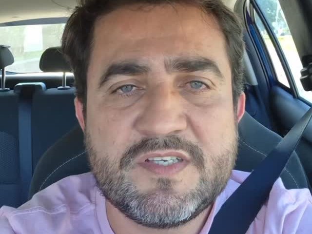 O vereador Marco Rogério Trovão, que corre o risco de ter o mandato cassado em José Bonifácio, aparece na imagem.