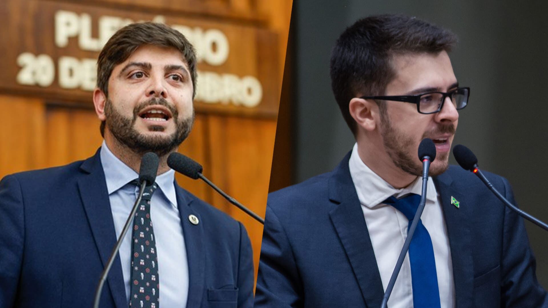 Felipe Camozzato e Matheus Schilling formalizaram denúncia contra o presidente do GHC por coação eleitoral.